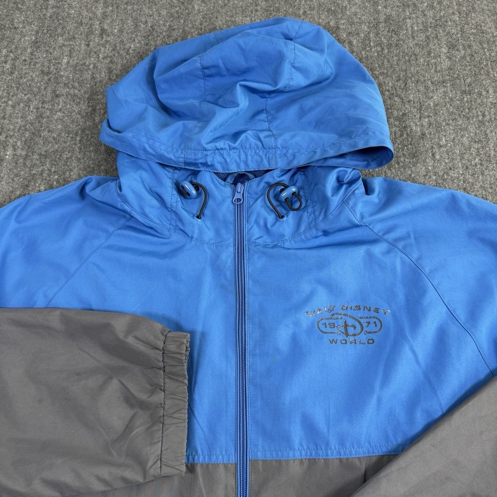 Disney Parks Walt Disney World 1971 Men's XL Windbreaker Jacket Blue Gray